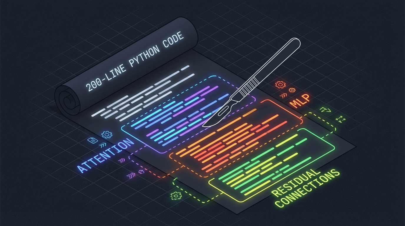 200줄 GPT를 Ablation하다: 코드 한 줄이 성능에 미치는 영향