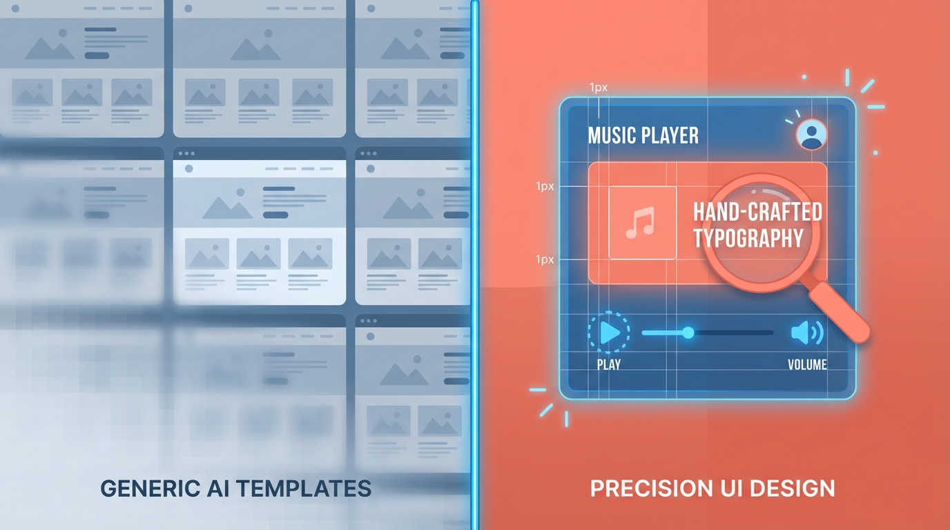 AI가 찍어내는 UI 시대, 프론트엔드의 '1px'은 왜 여전히 중요한가