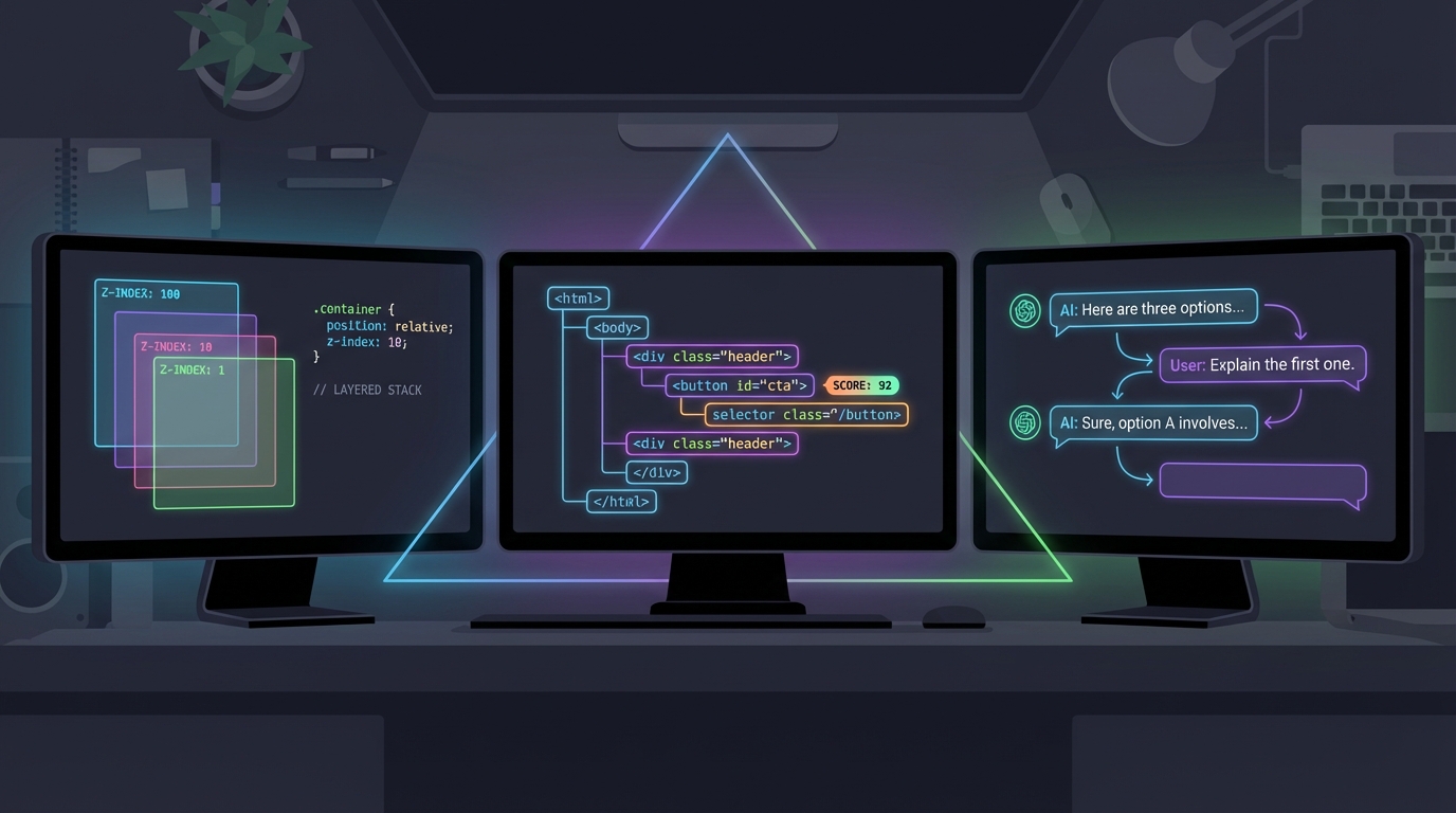 런타임에 z-index 계산하고 있었다고요? — 컴파일타임 CSS, 셀렉터 자동화, AI 에디터 UX로 보는 프론트엔드 DX의 세 꼭짓점