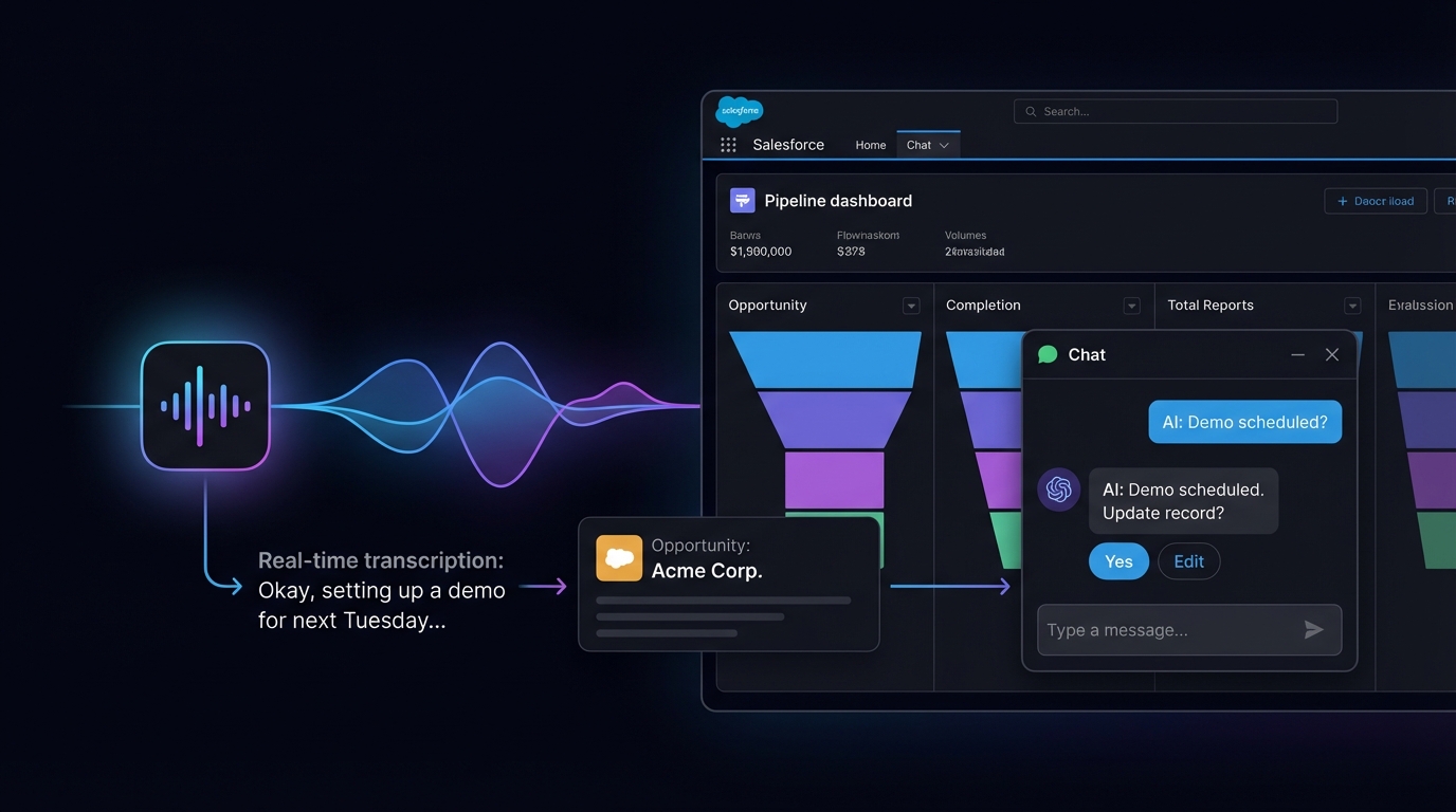 보이스AI로 전환율 올리는 법: ‘말로 끝내고’ CRM에 바로 남겨라