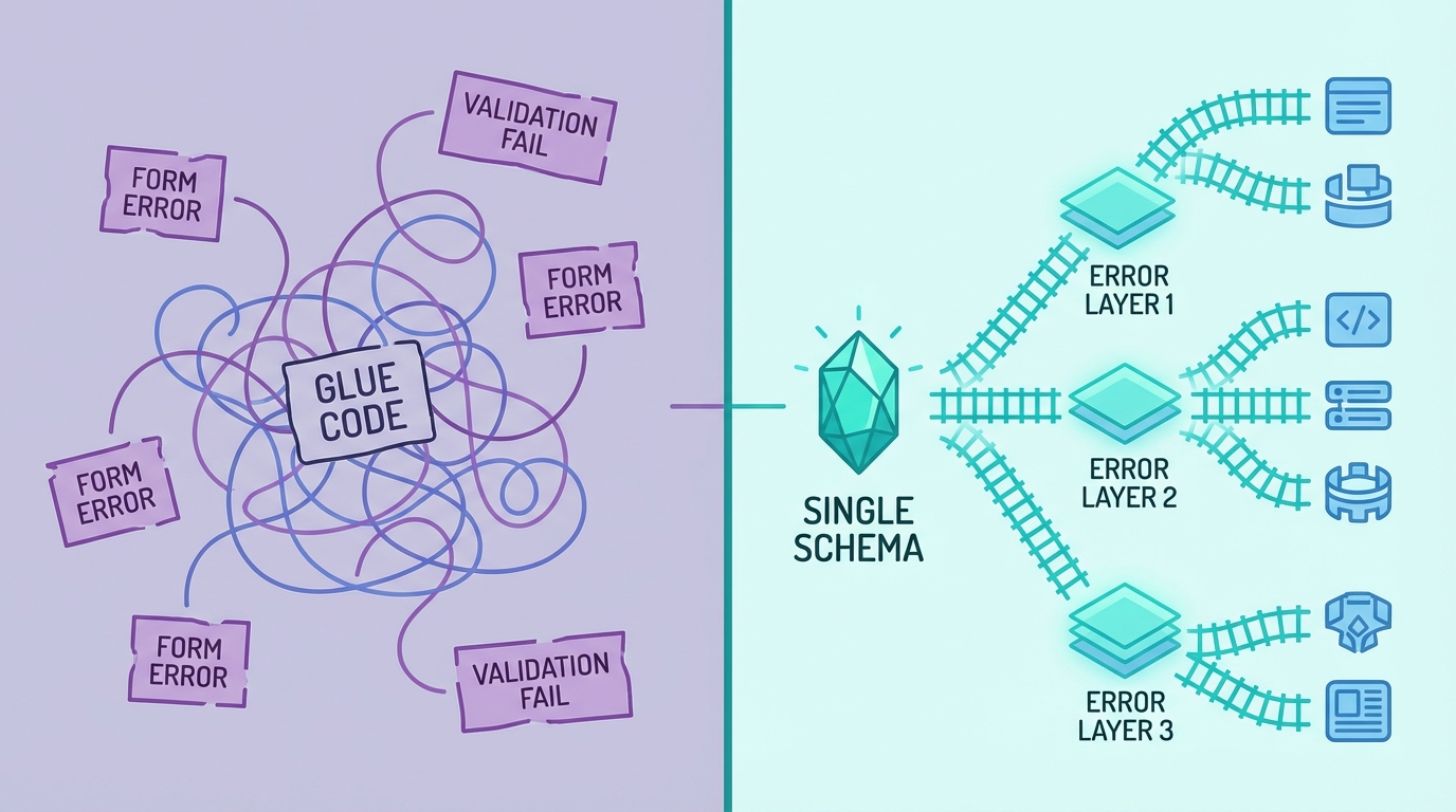 Zod + react-hook-form의 글루 코드 지옥, Schema-First로 탈출하기