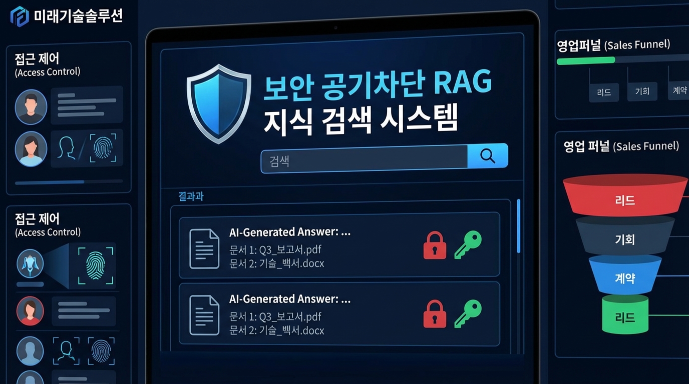 보안형 RAG가 CAC를 낮춘다: ‘망분리’는 비용이 아니라 성장 레버