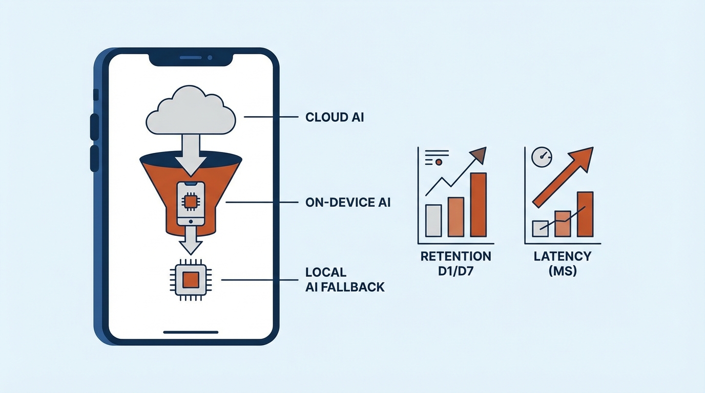 로컬AI로 리텐션 올리기: ‘폴백 UX’가 D1/D7을 지킨다