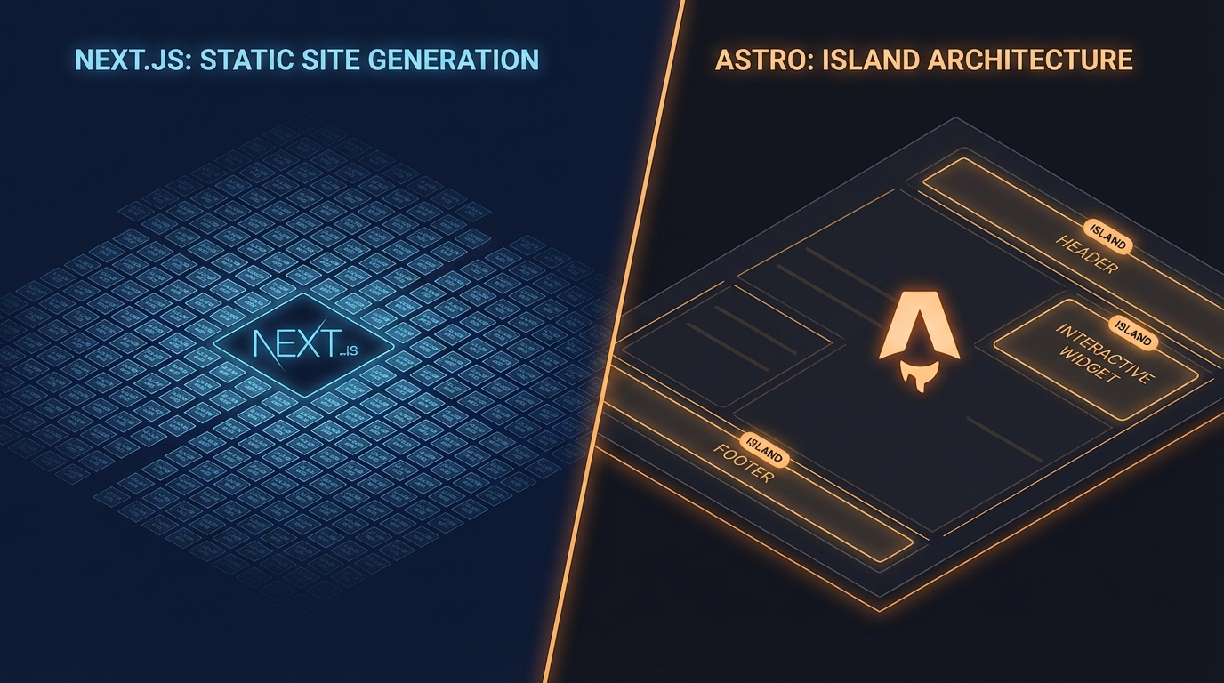 5,000페이지를 버티는 프론트엔드: Next.js ISR vs Astro 하이브리드, 렌더링 전략의 진짜 트레이드오프