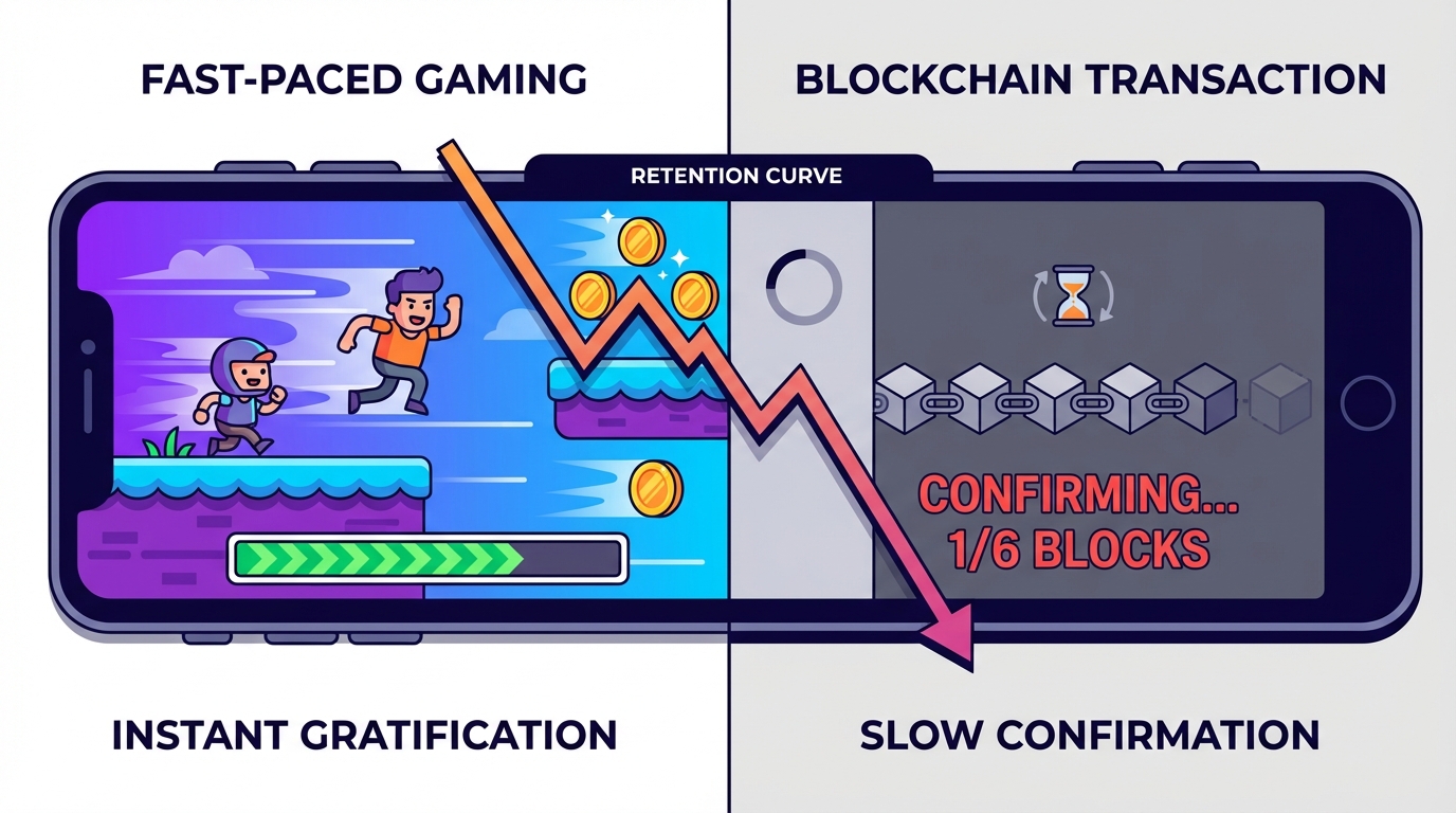 지연이 리텐션을 죽인다: P2E에서 ‘2초’는 이탈 버튼이다