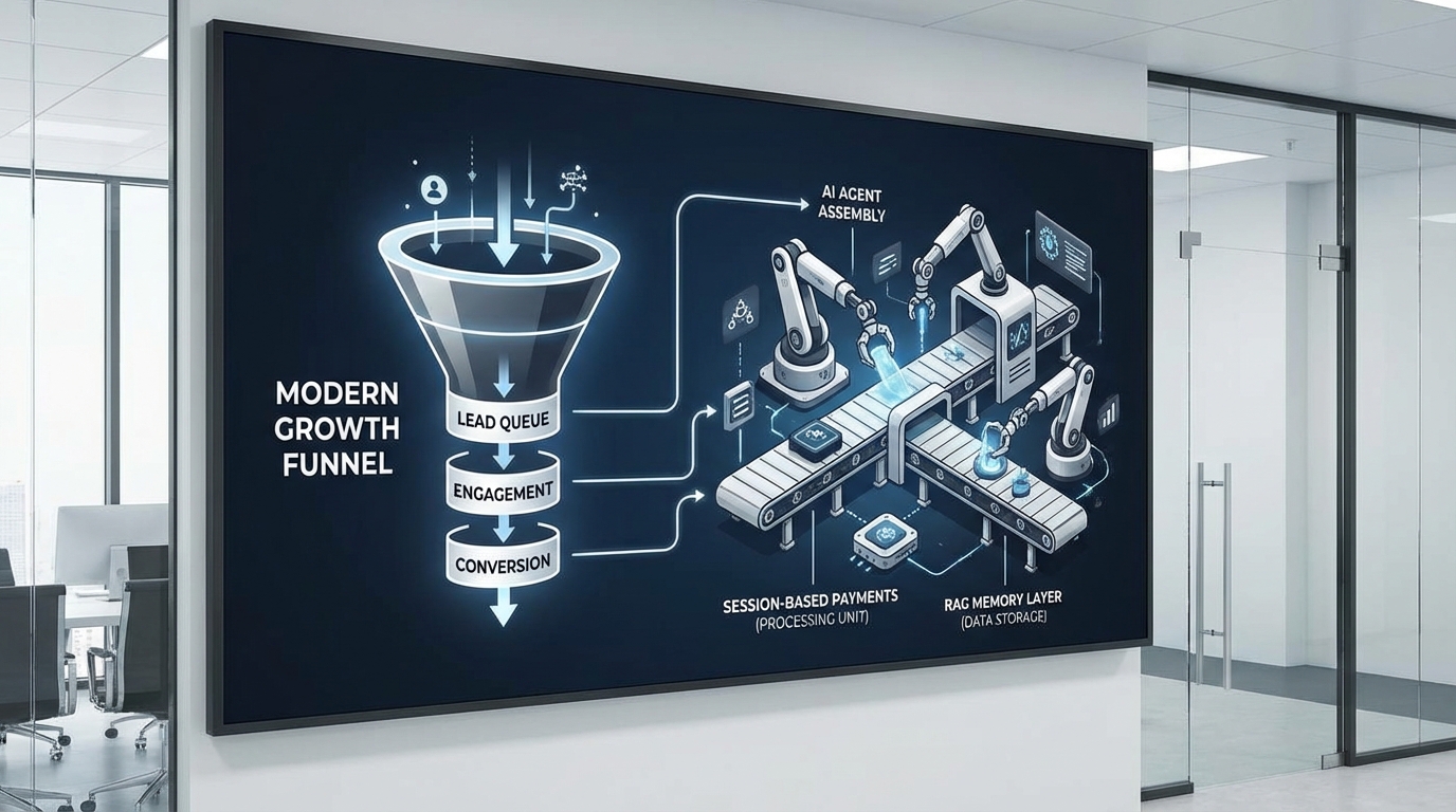 AI 에이전트로 CAC를 깎는 가장 현실적인 방법: ‘리드 머신’ + ‘세션 결제’ + ‘기억 레이어’
