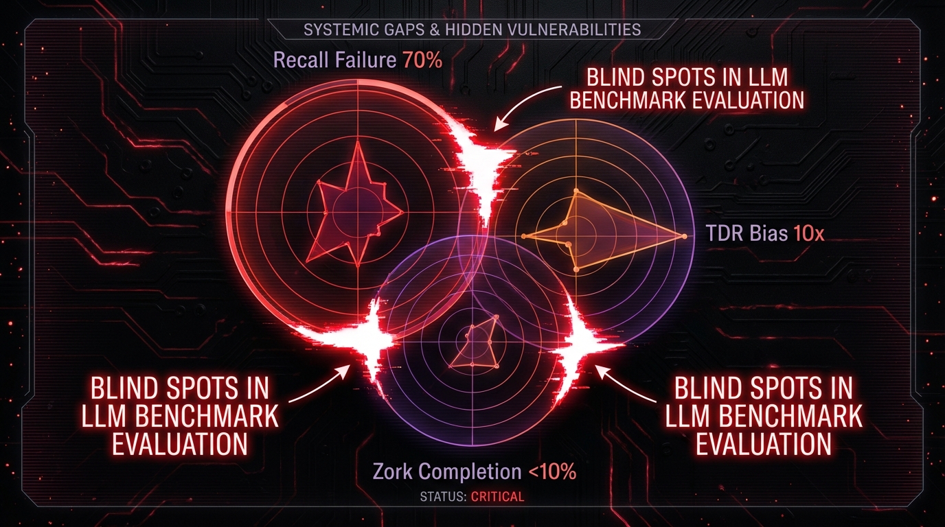 LLM 벤치마크의 거짓말: 수치가 숨기는 세 가지 추론 실패