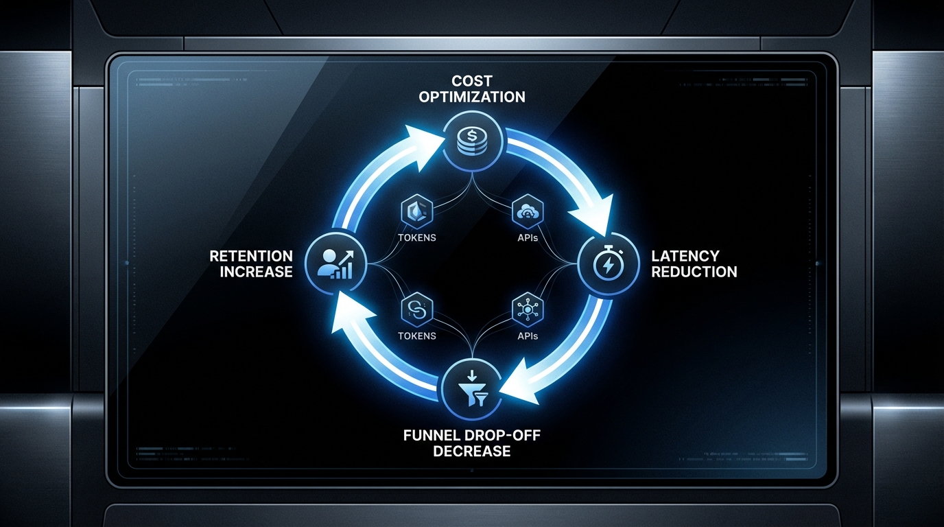 에이전트 비용-리텐션 루프: 토큰을 줄이면 퍼널 이탈이 줄어듭니다