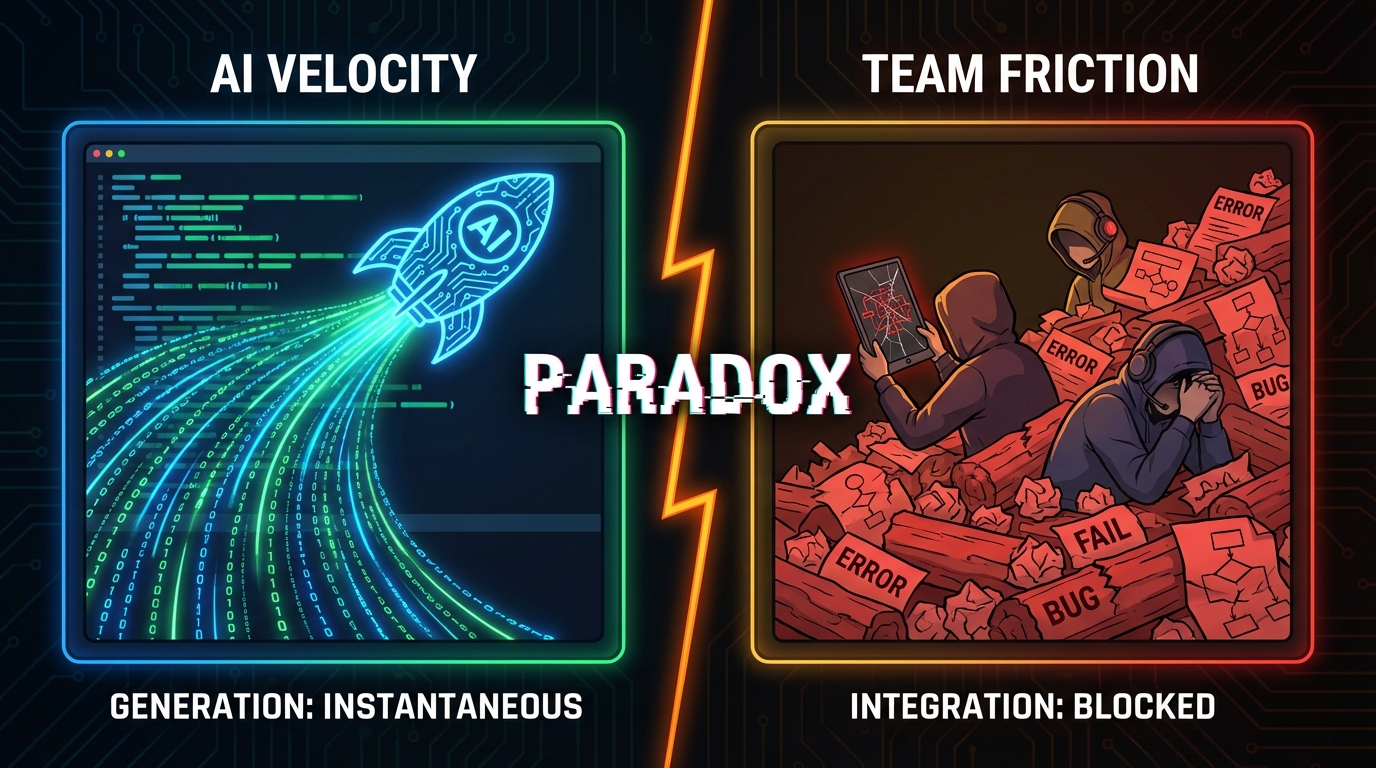 AI가 빠를수록 팀은 왜 더 느려지는가: 에이전틱 시대의 '생성형 부채' 해부