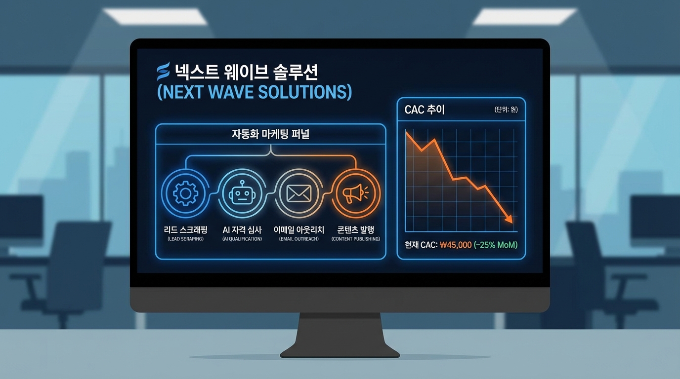 AI로 CAC 30% 줄이기: 오픈 LLM(Qwen) + 자동화(n8n)로 퍼널을 ‘기계화’하라