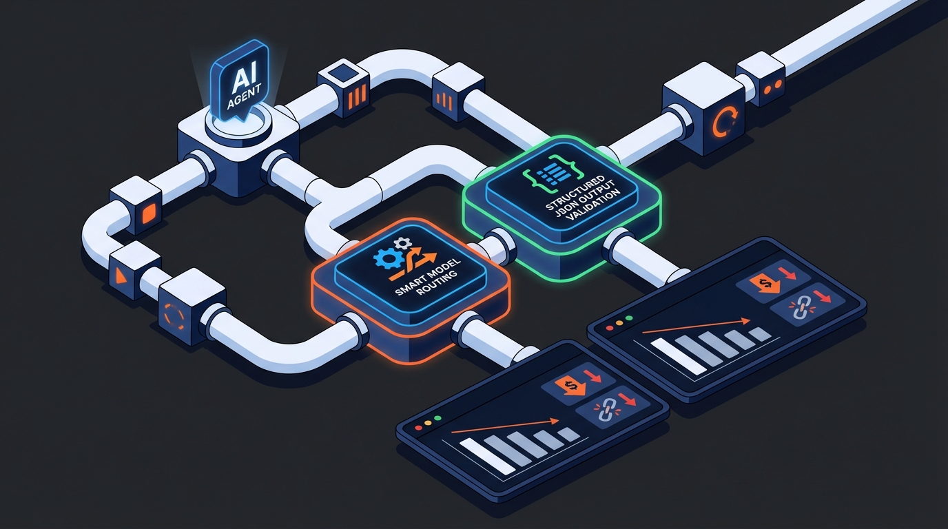에이전트 비용·실패율을 동시에 줄이는 2가지 레버: 자동 라우팅 + 구조화 출력