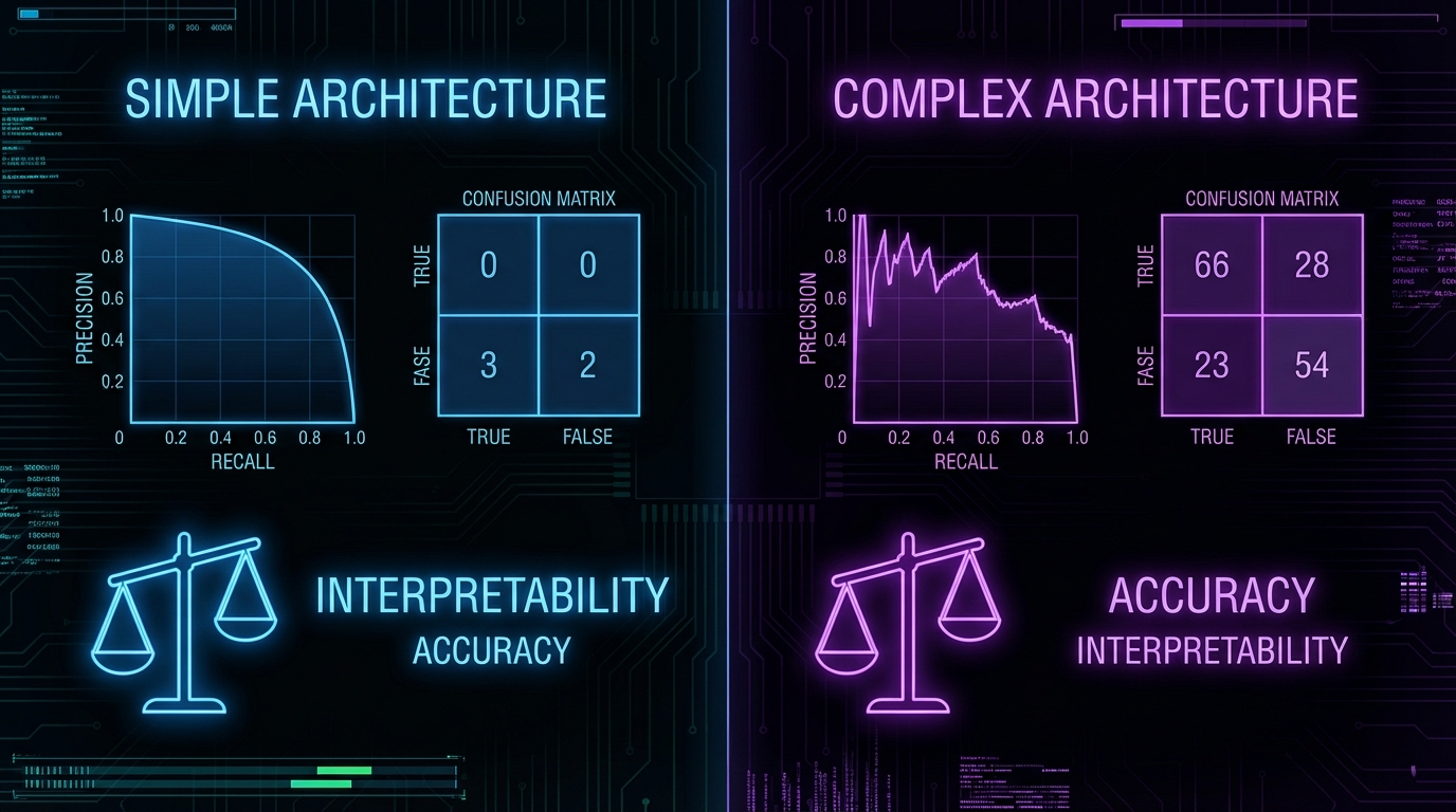 단순 모델이 이긴다? 성능 수치 뒤에 숨은 트레이드오프