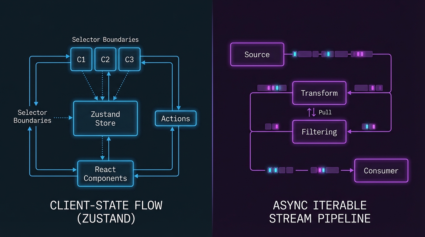 프론트엔드 데이터 흐름 재설계: Zustand와 Streams API가 던지는 질문