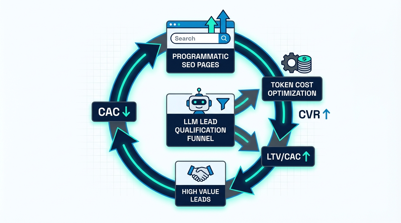SEO×LLM 퍼널 자동화: ‘대량 유입 → 자동 선별 → 비용 최적화’로 LTV/CAC를 뒤집는 방법