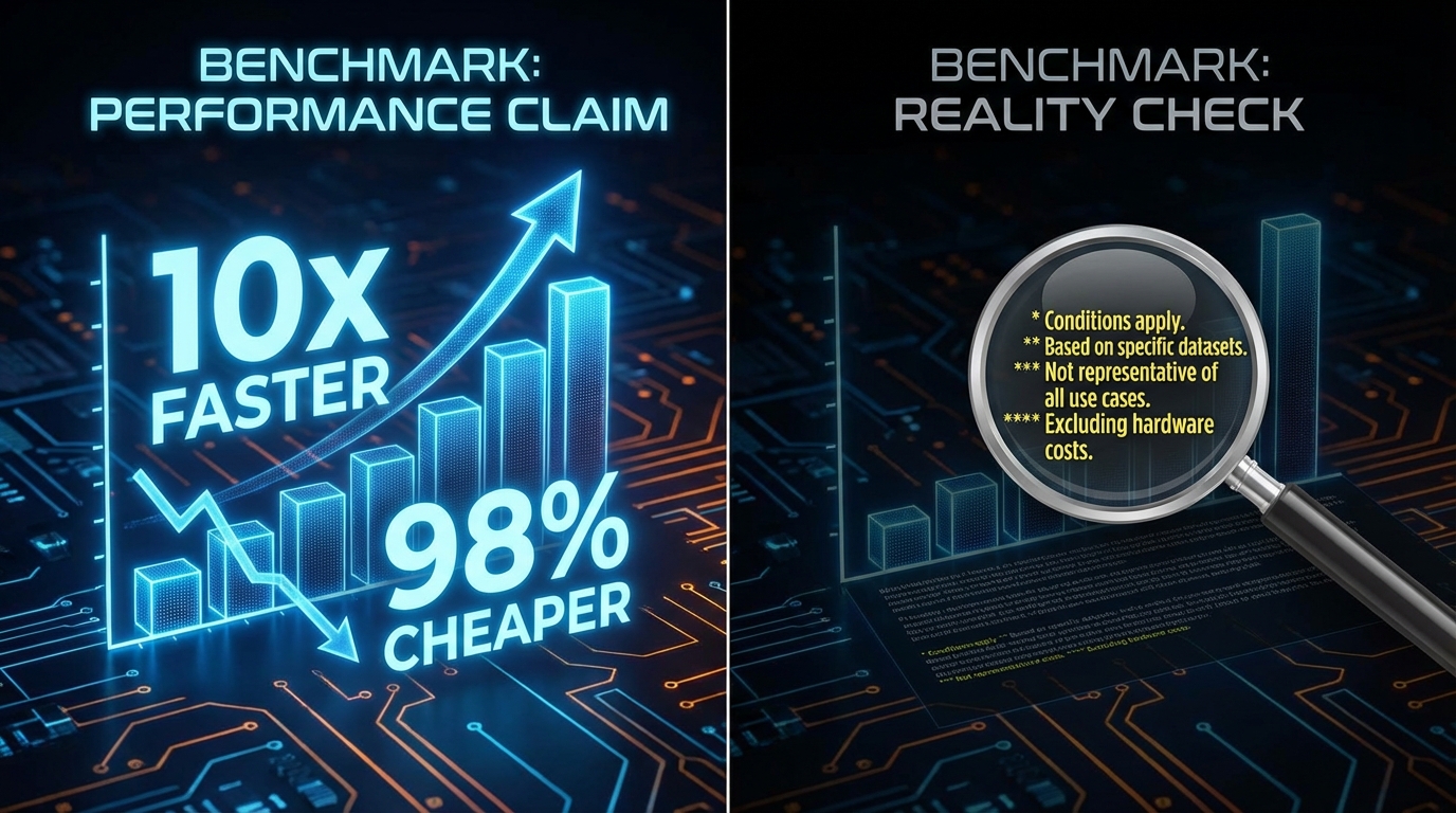 10배 빠르고, 98% 저렴하다—AI 인프라 수치, 어디까지 믿어야 하나