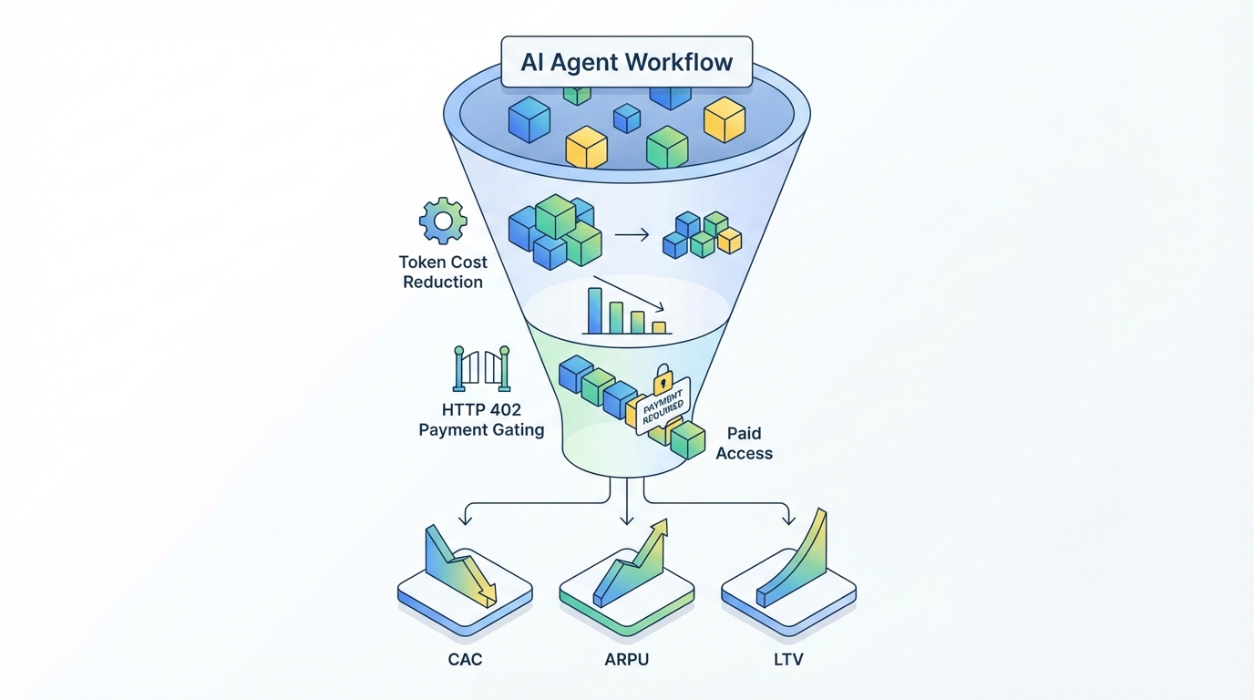 에이전트 과금 퍼널: ‘토큰 다이어트’와 ‘402 결제’가 LTV를 끌어올린다