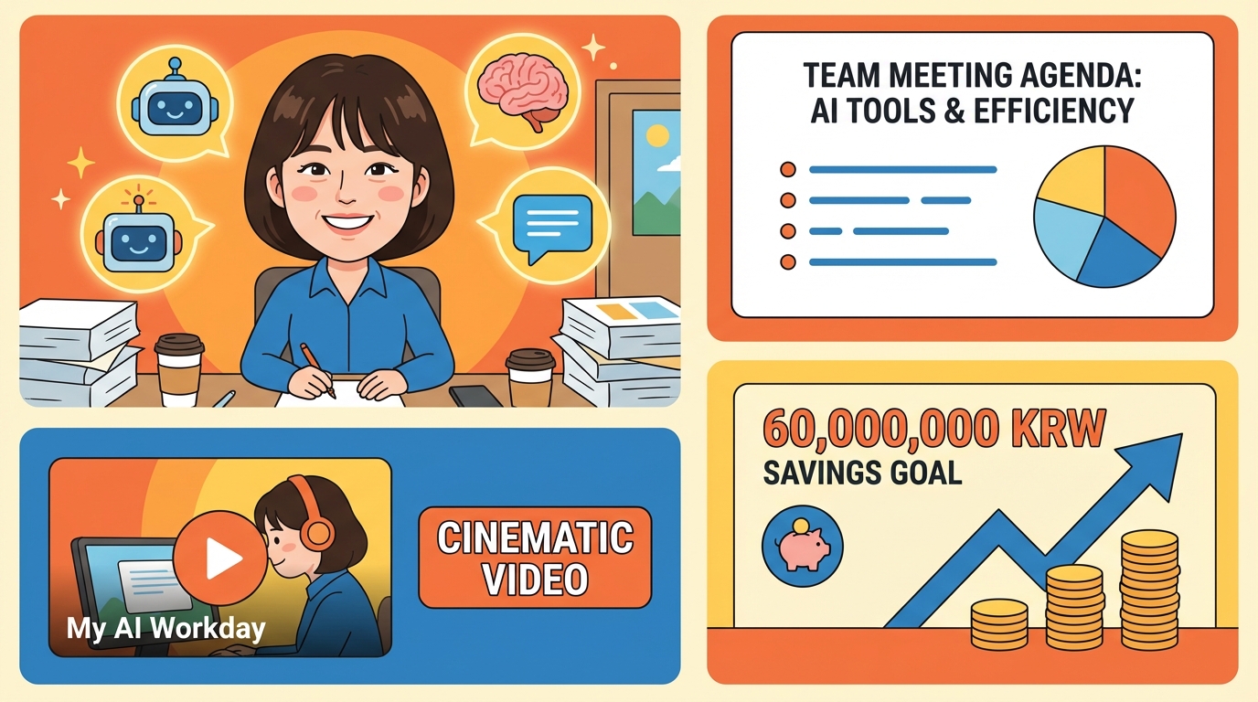 칼퇴·자랑 동시에 되는 AI 도구 4선 🚀