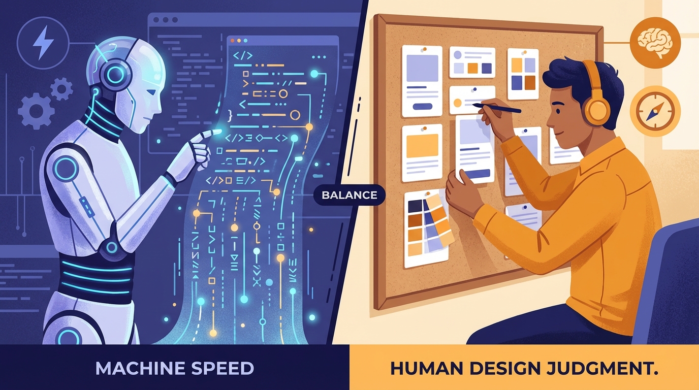 AI가 코드를 짜도 UX 디테일은 사람이 설계한다