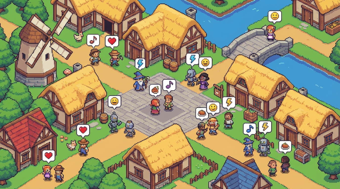 점심시간 삭제 주의! AI들이 알아서 썸타고 삐지는 '동물의 숲' 실사판 해봤습니다