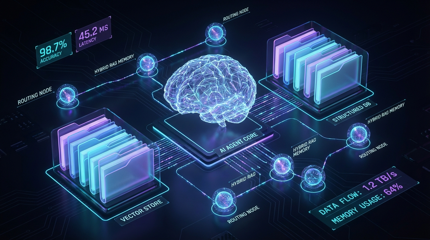RAG 정확도 89%를 뚫은 하이브리드 메모리 설계: 에이전트 컨텍스트 단편화 극복의 데이터적 근거