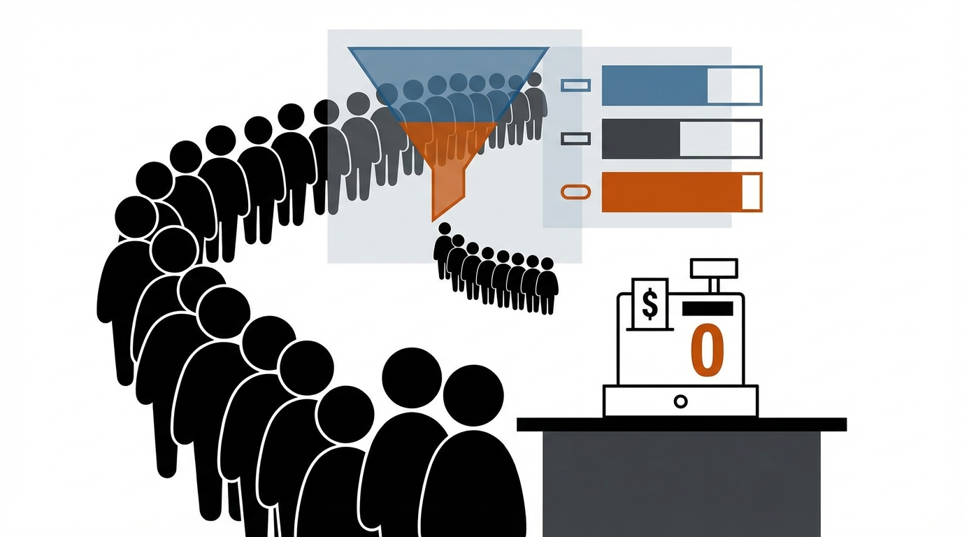 유저는 모였는데 0원: AI 시대의 병목은 ‘기능’이 아니라 ‘측정·퍼널·가격’이다