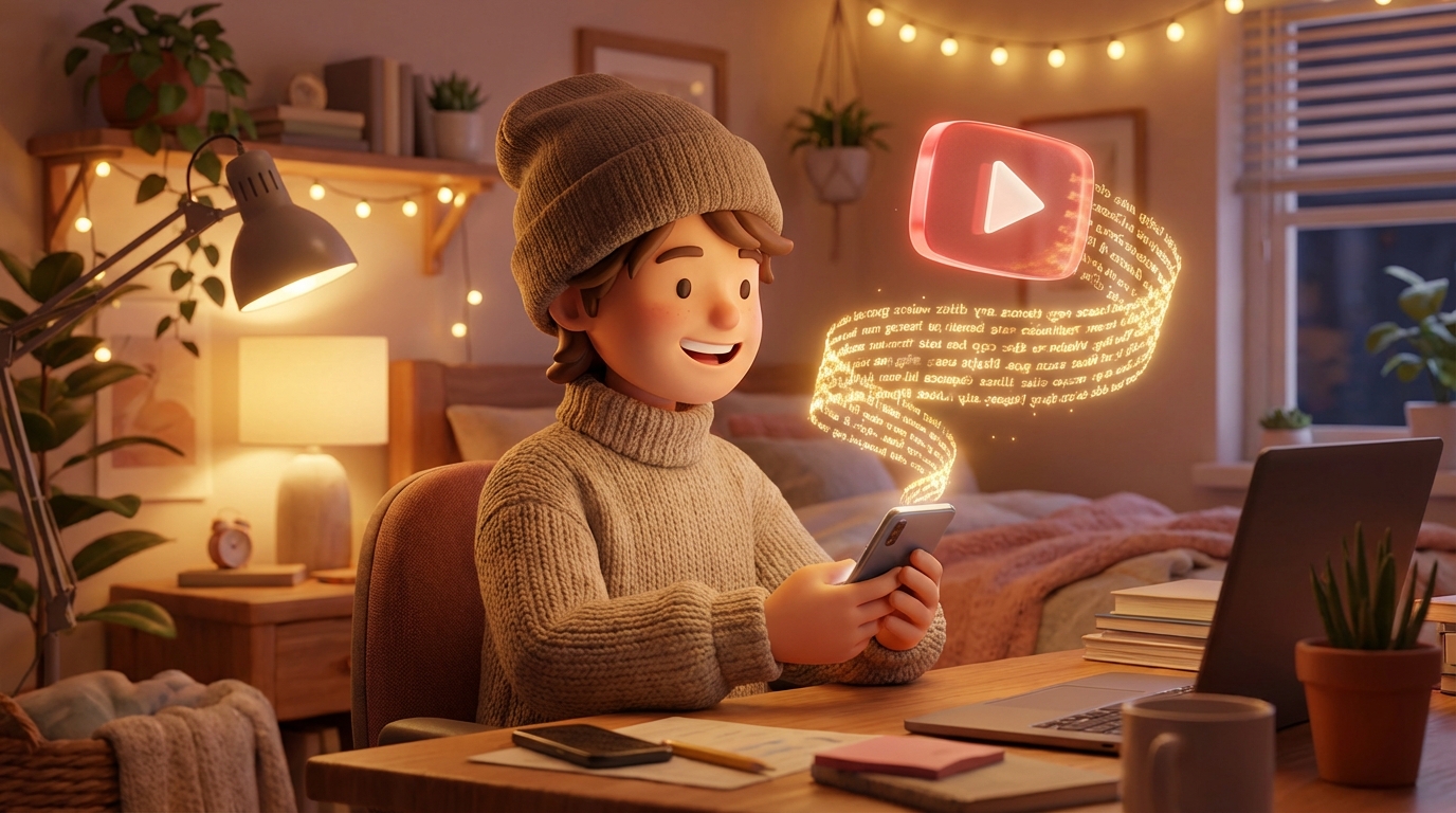 1시간짜리 유튜브 언제 다 봐요? 링크 복붙 1초 만에 '텍스트'로 빼먹는 무료 치트키