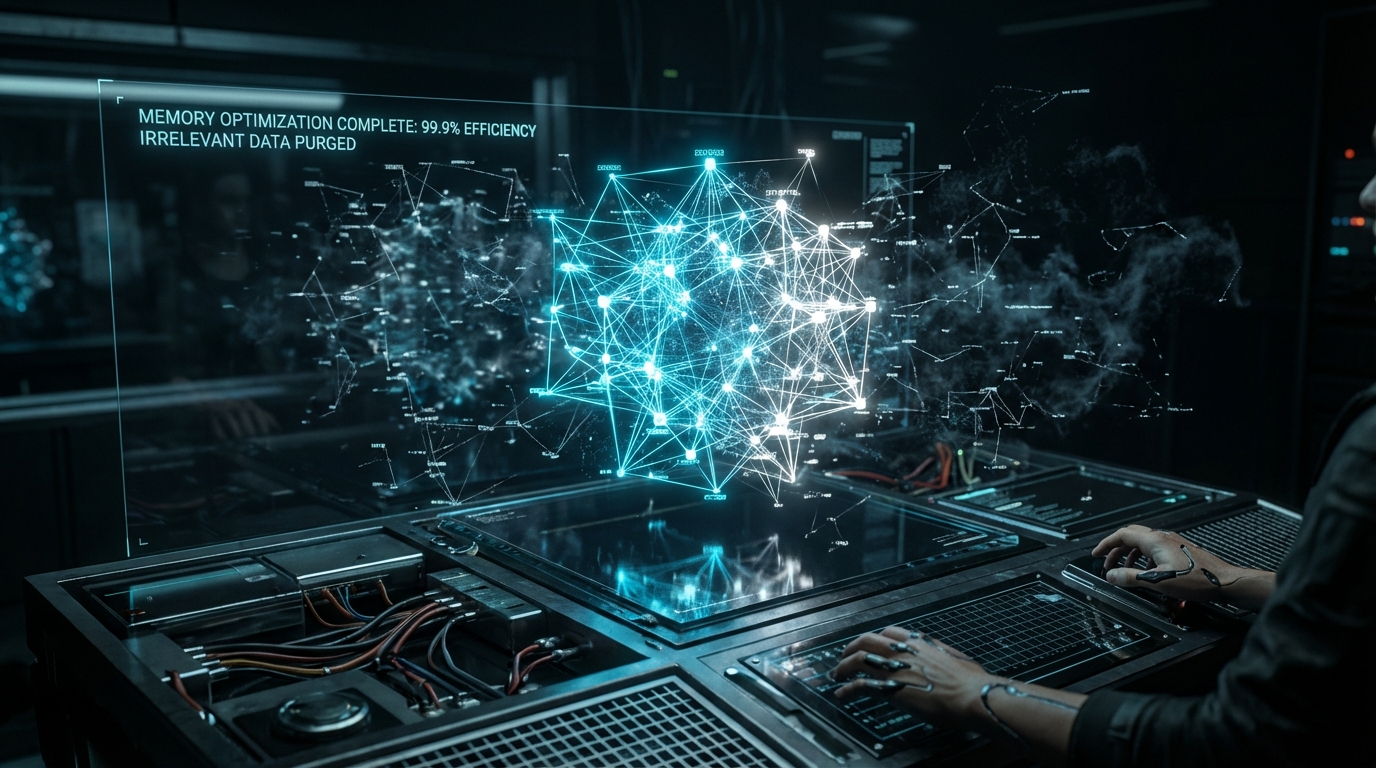 컨텍스트 95% 축소의 수학: 에이전트 망각 알고리즘과 점진적 노출 아키텍처