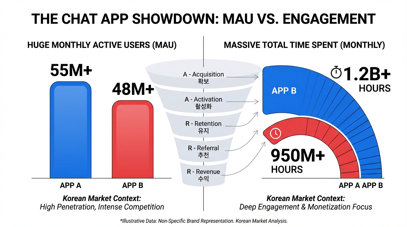 AI챗봇 그로스 공식: MAU는 챗GPT, 체류는 제타—전환은 ‘제한’에서 갈린다