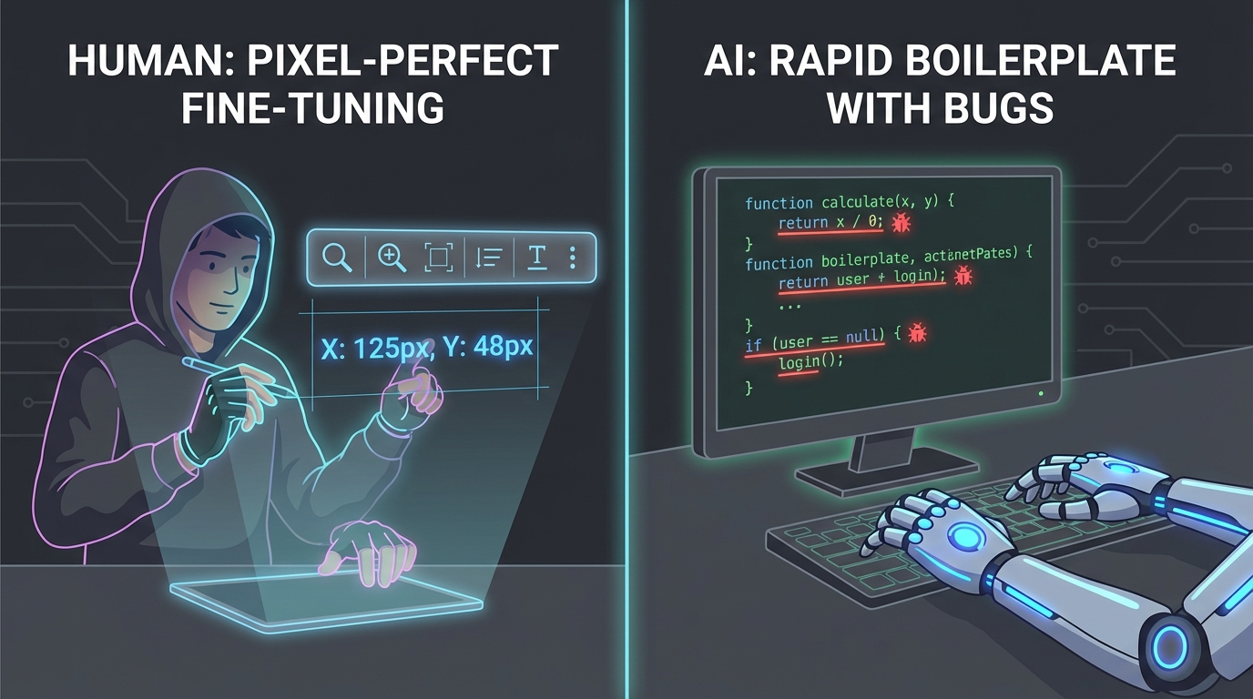 AI가 못 짜는 프론트엔드: 에디터·대용량 렌더링·접근성 설계는 여전히 사람 몫이다