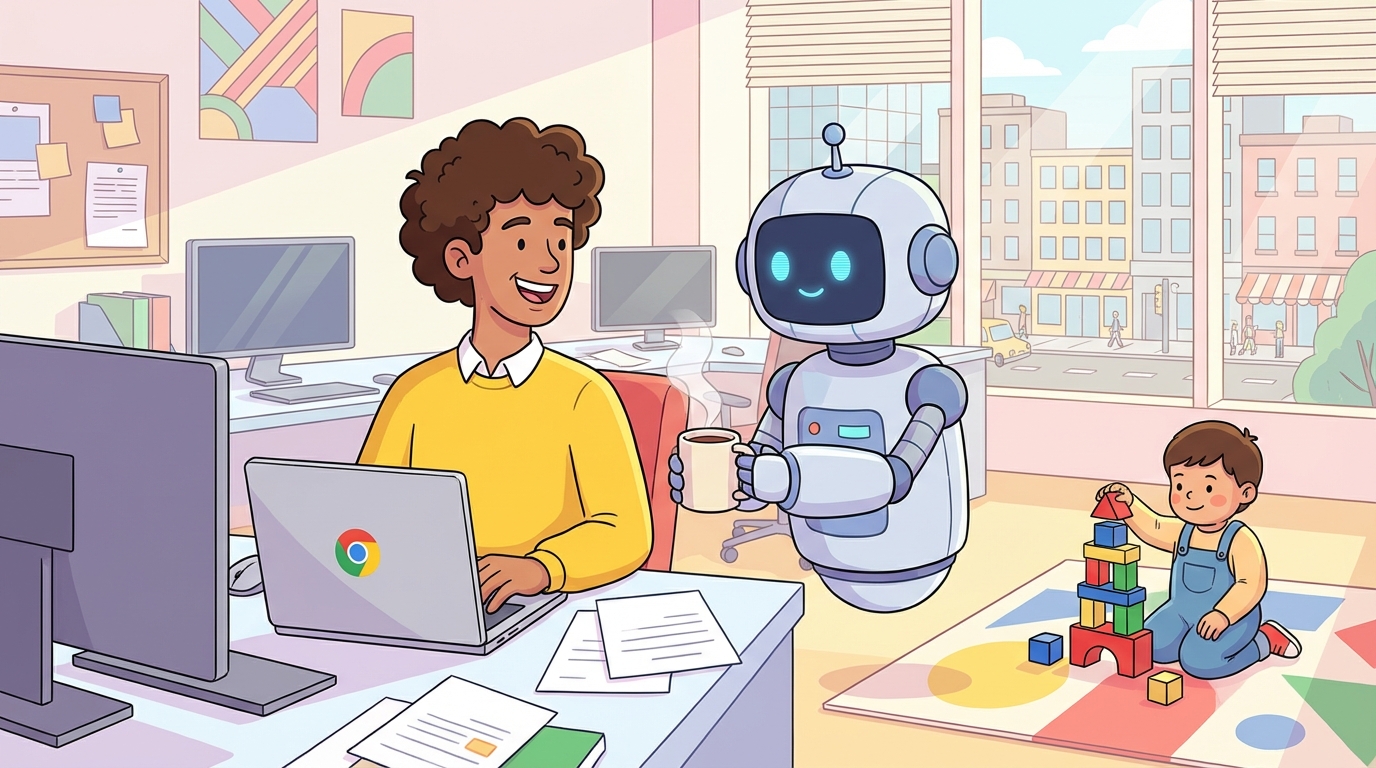 월 3만 원 AI 구독 끊고, '공짜' 크롬 제미니로 칼퇴와 육아 모두 챙긴 썰