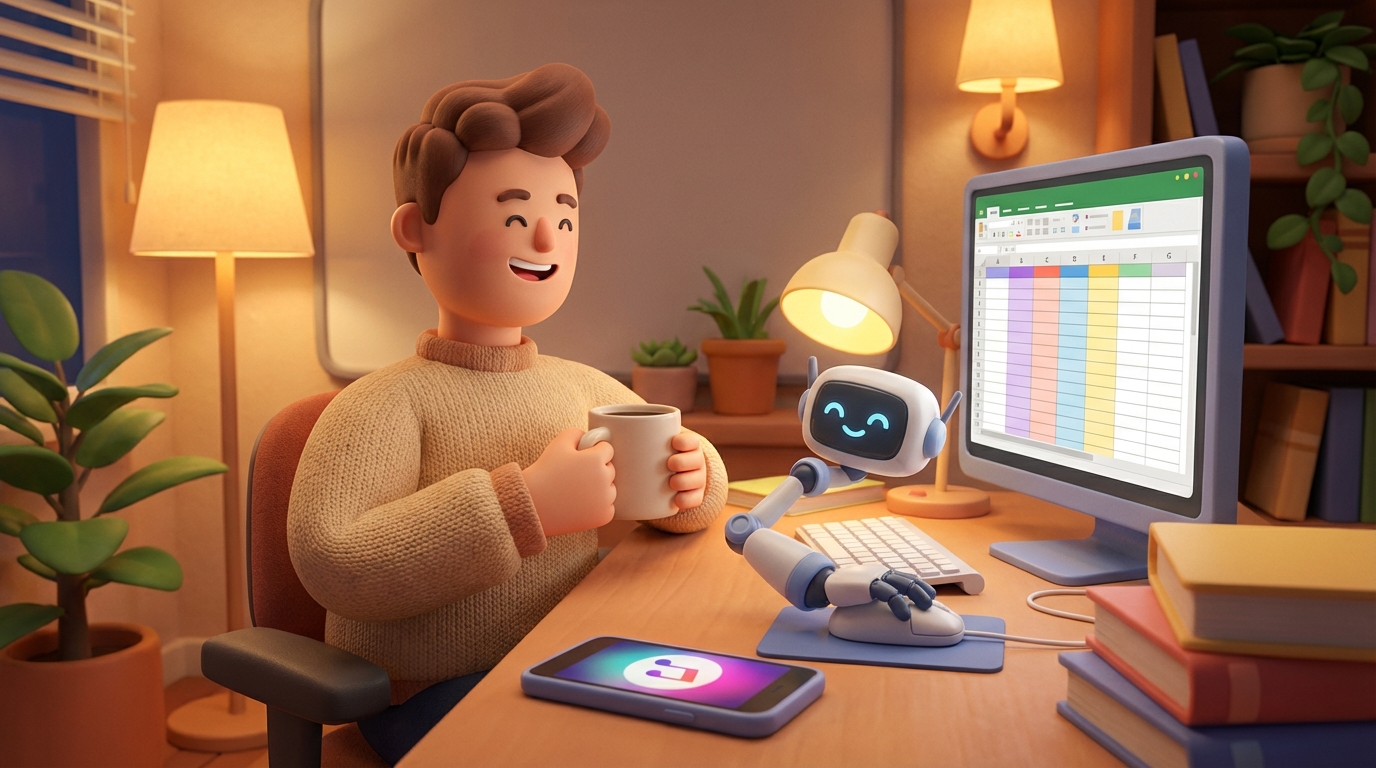 엑셀 노가다는 AI가 광클하고, 카페 브금은 챗GPT가 찾아주는 완벽한 하루