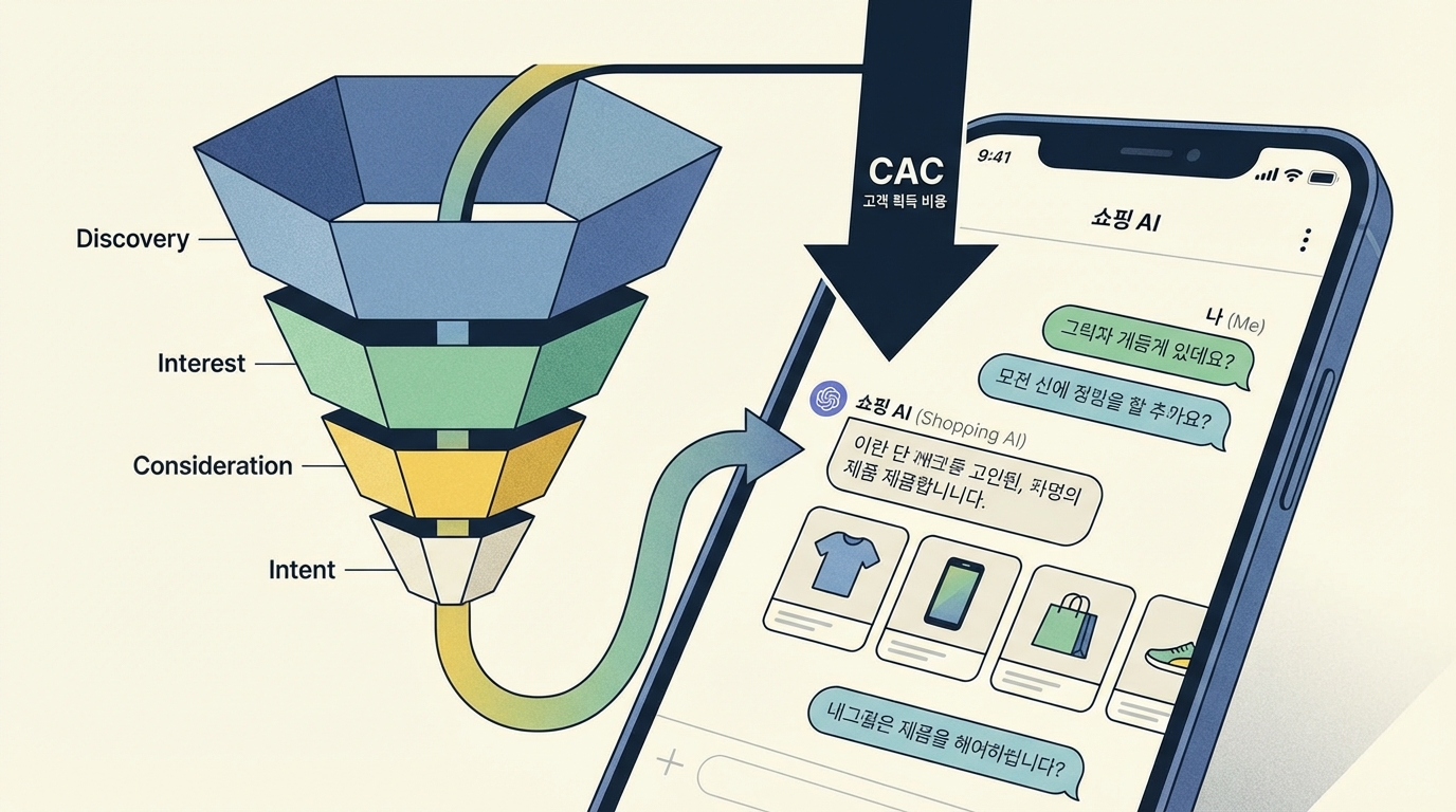 대화형 퍼널로 CAC 낮추기: ‘검색창’ 대신 ‘대화 시작’이 입구가 된다