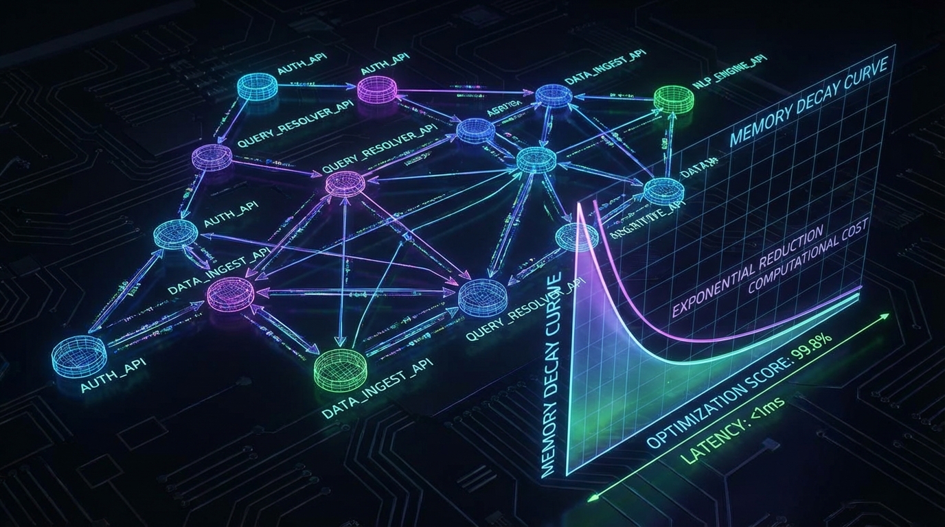 다중 툴 라우팅의 정확도 붕괴(12%)와 컨텍스트 최적화: 그래프 검색과 기억 감쇄(Decay) 알고리즘의 정량적 트레이드오프