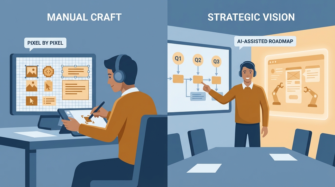 디자이너와 프론트엔드의 역할이 이동하고 있다: '만드는 사람'에서 '결정하는 사람'으로