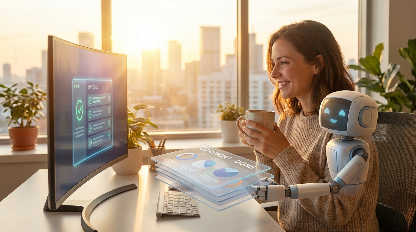 출근 2시간을 15분 컷! 복사+붙여넣기로 끝내는 'AI 모닝 루틴'과 무료 PPT 치트키