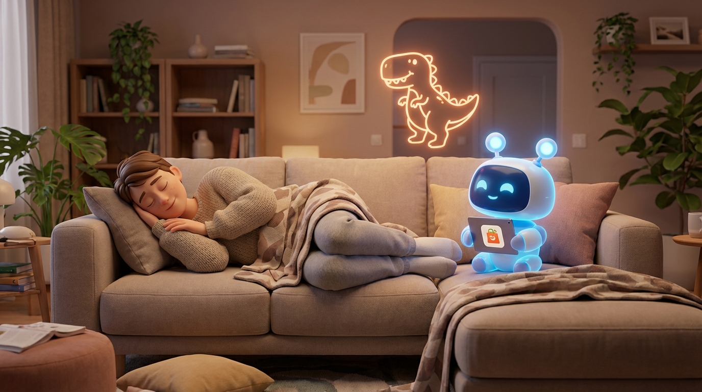 손가락 하나 까딱하기 싫은 날, 폰이 알아서 밥 시키고 1분 만에 애들 그림 뽑아준다