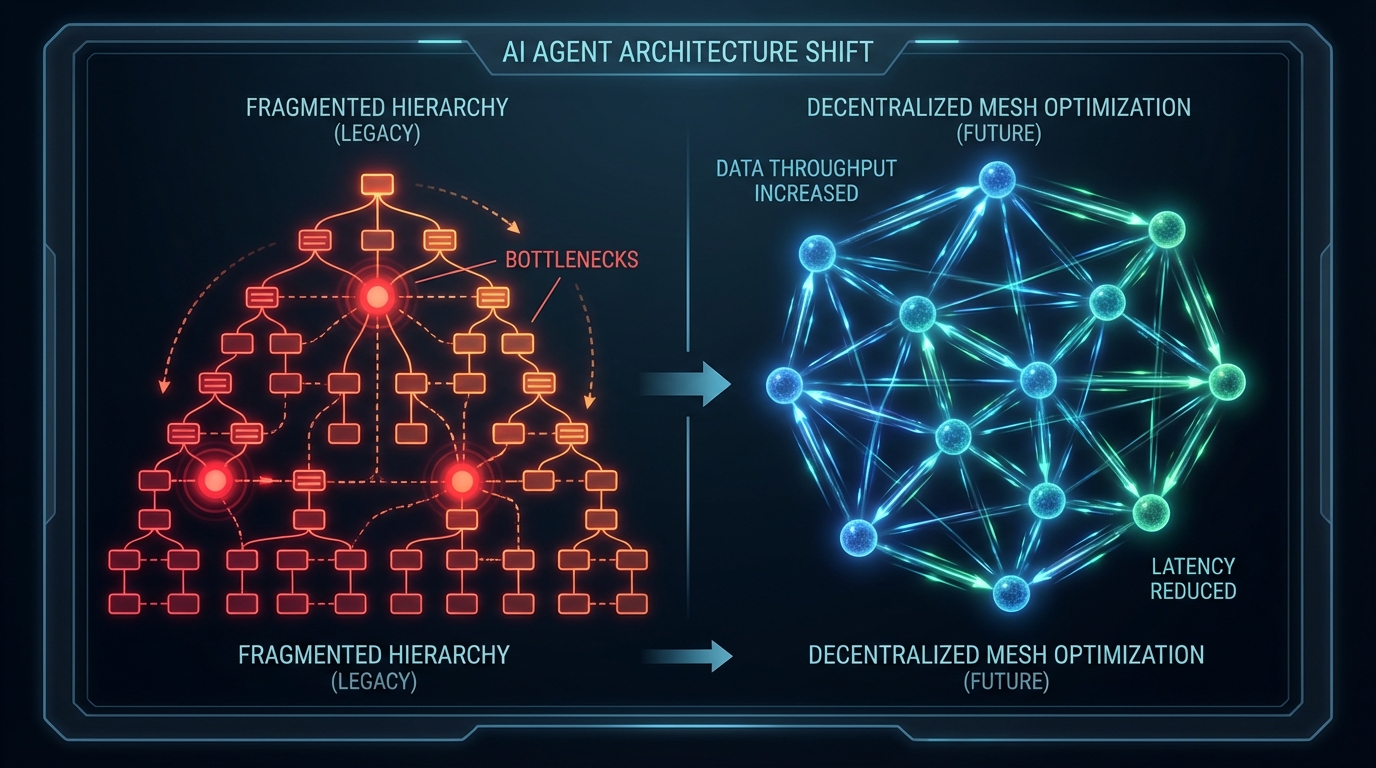 에이전트 병목 해부: MSA 파편화의 한계와 P2P 라우팅의 정량적 최적화