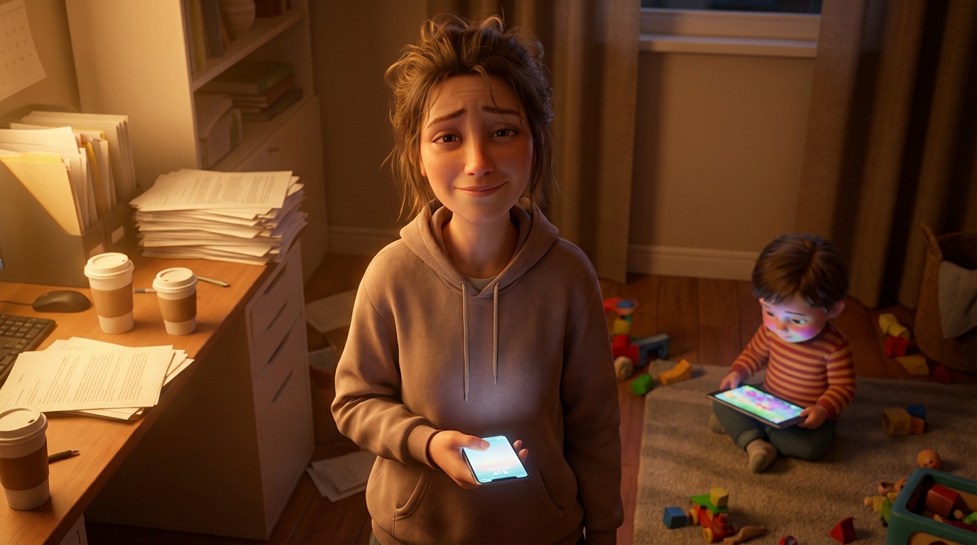 회사에선 AI 똥 치우느라 야근, 집에선 AI로 숙제하는 초딩? 워킹패런트의 현실 생존기