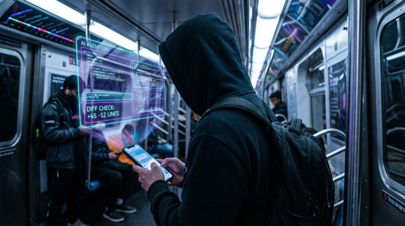 지하철에서 커밋하고, AI가 OS를 짓다: 에이전트 시대 개발자의 하루