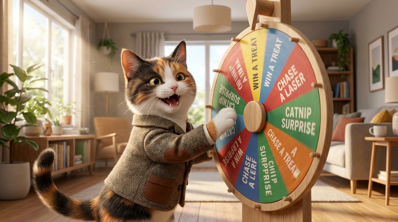 주말 늦잠 사수! 8초 고양이 영상과 집안일 룰렛으로 가족 평화 지키는 법