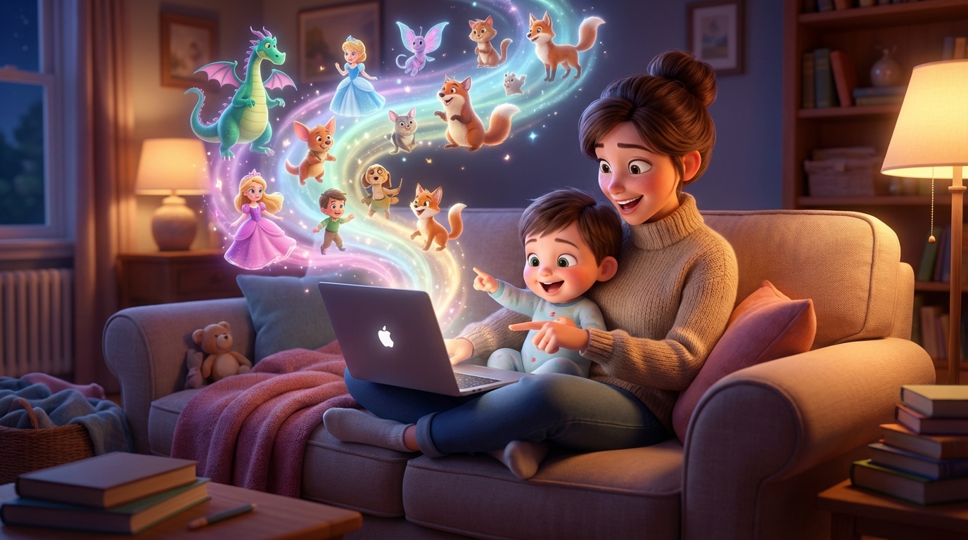 우리 아이 주인공인 동화책 뚝딱! AI로 작가 데뷔하고 '생각 근육' 키우는 주말 육아법