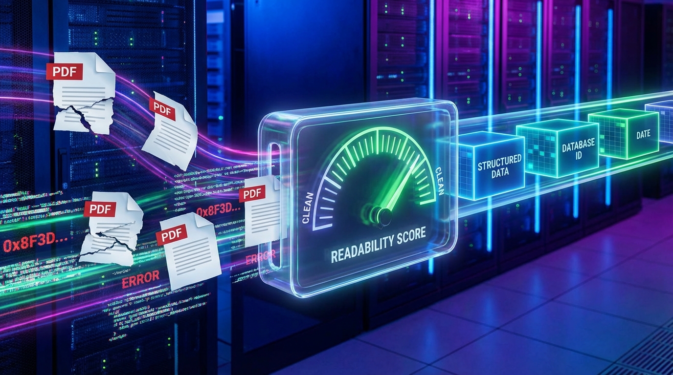 RAG 파이프라인의 정량적 최적화: 하이브리드 구조화 파싱과 결정론적 가독성 필터링