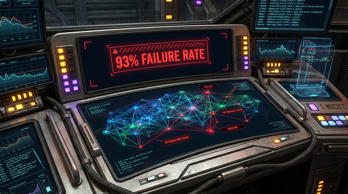 Autoresearch의 정량적 한계: 93% 실패율이 증명하는 제약 최적화의 실체