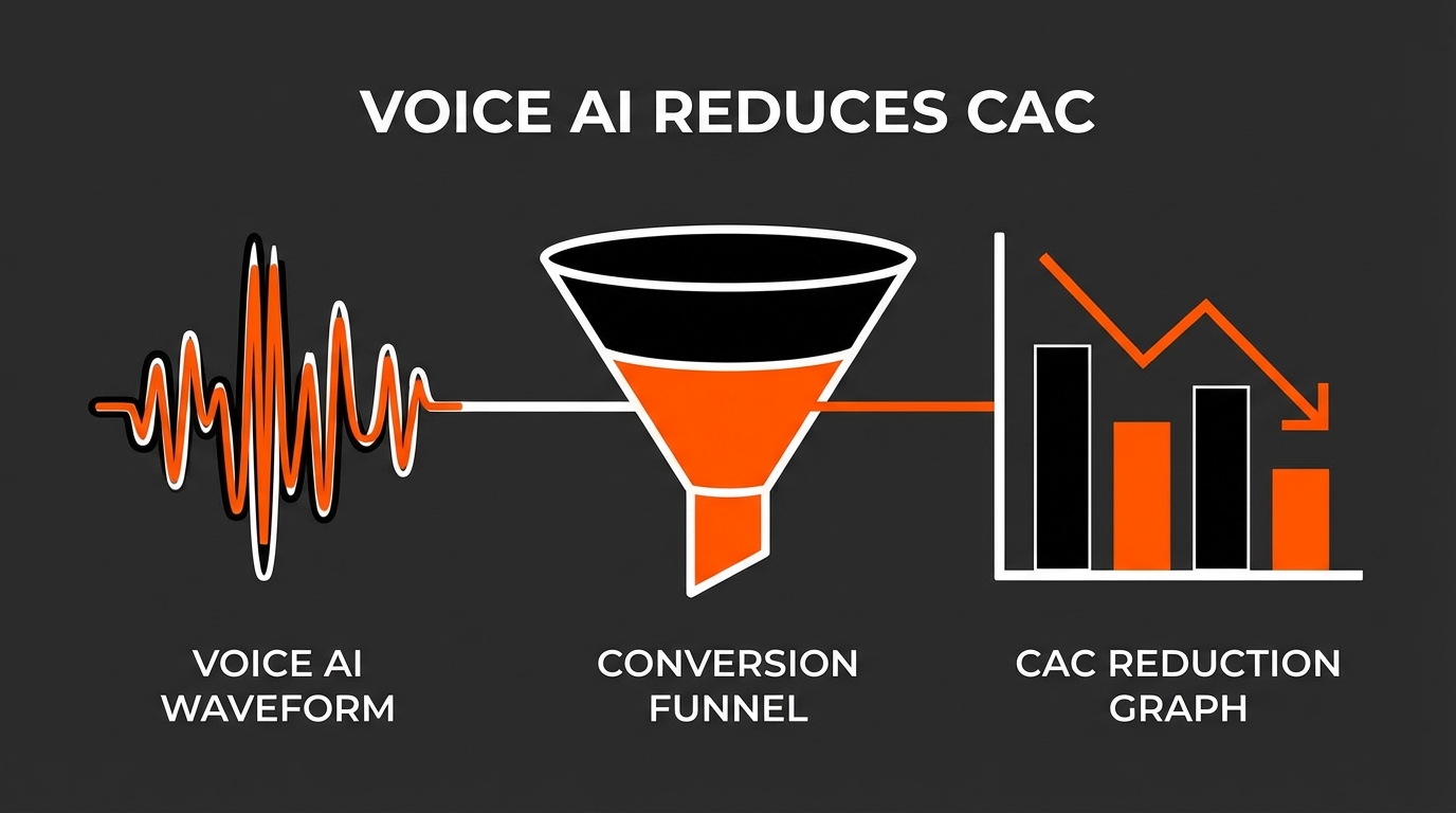 음성 AI로 CAC를 깎는 법: 콜센터 자동화가 아니라 ‘전환 공장’ 만들기