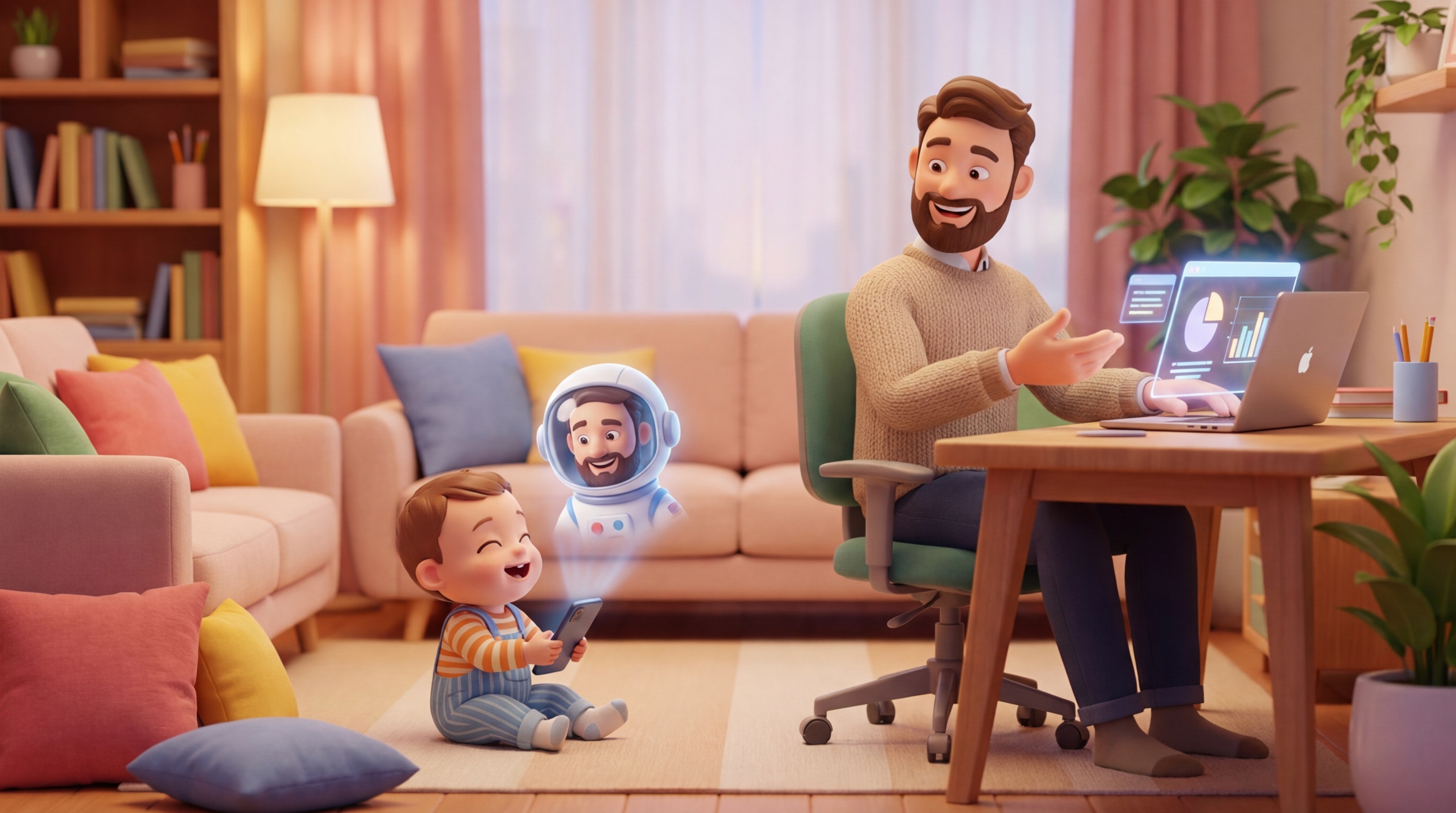 PPT 1초 컷으로 칼퇴, 집에선 '내 얼굴 아바타'로 아이들과 인스타 각 뽑기