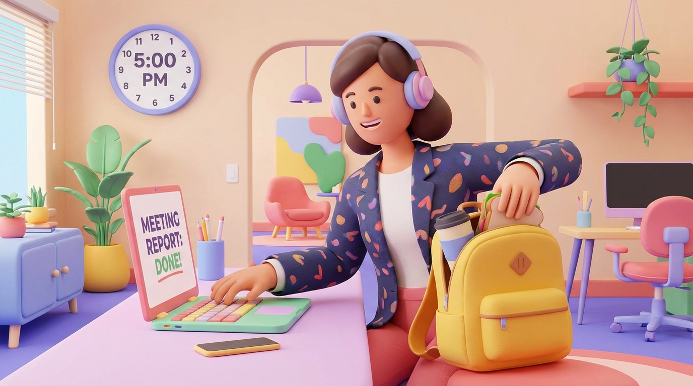 관리소장님도 쓰는 회의록 AI! 텍스트 노가다 3초 컷으로 칼퇴하는 법