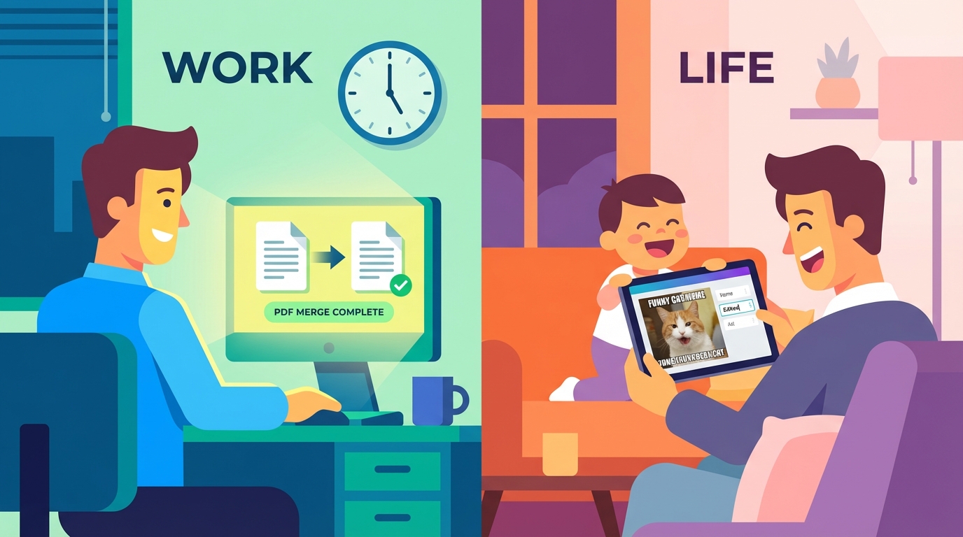 로그인 지옥 탈출! 칼퇴 보장 PDF와 '인스타각' 밈 툴 활용 썰