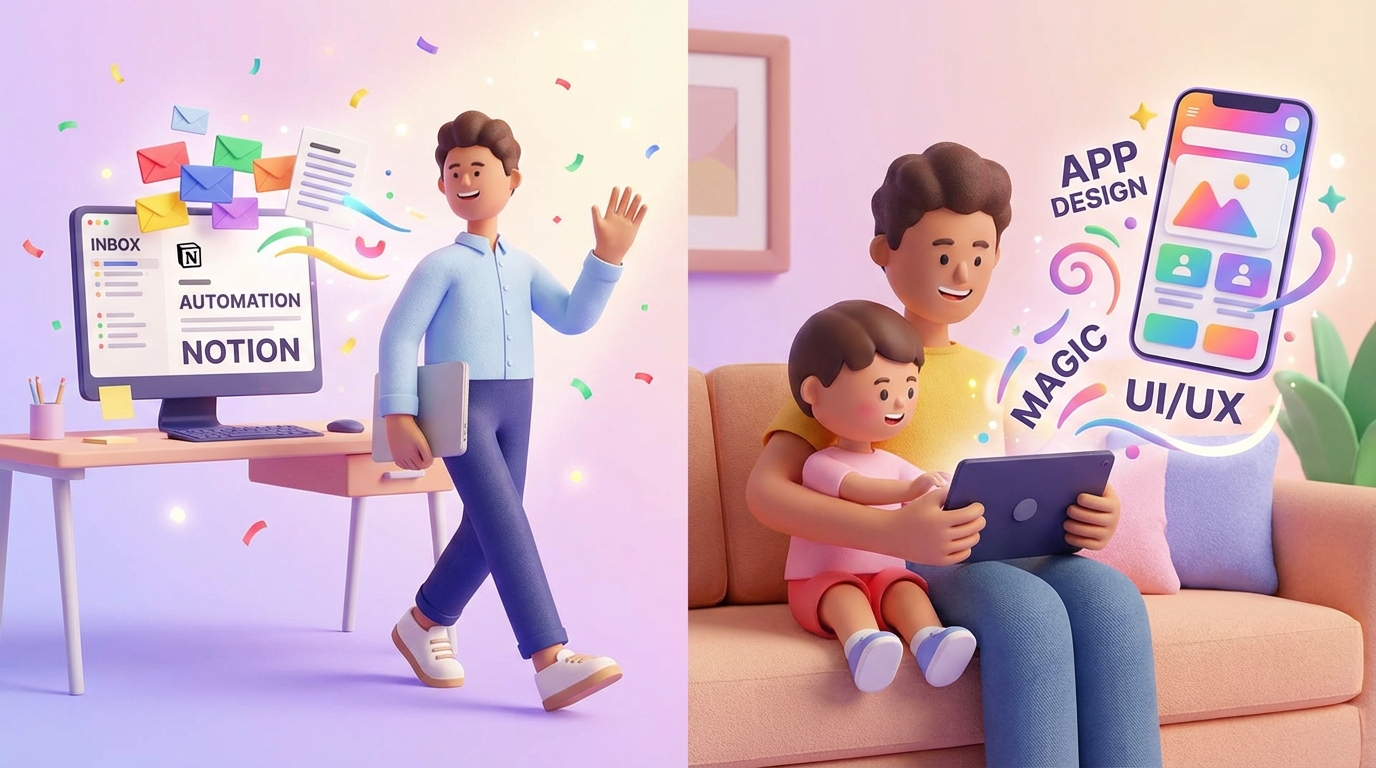 칼퇴 요정 강림! 노션 하나로 이메일 지옥 탈출하고 기획안은 AI가 대신 그리는 썰