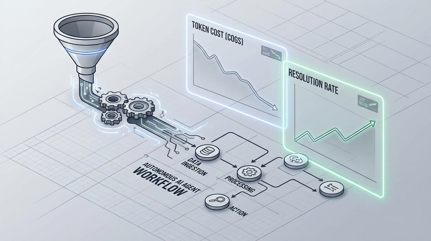 에이전트 COGS×해결률: 토큰이 싸져도 성장 비용은 왜 안 내려가나