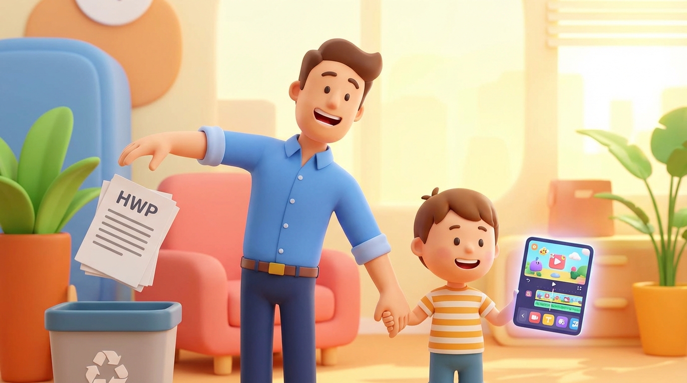 공무원도 HWP 지옥 탈출! 워킹패런트의 칼퇴와 주말을 책임지는 AI 툴